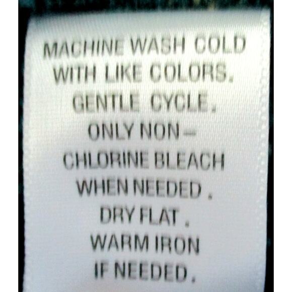 Croft & Barrow Women's Green Long Sleeve Stretch V-Neck Sweater Size Large - Picture 10 of 10